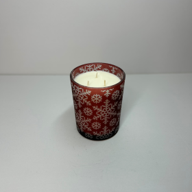 Snowflake Glow Candle